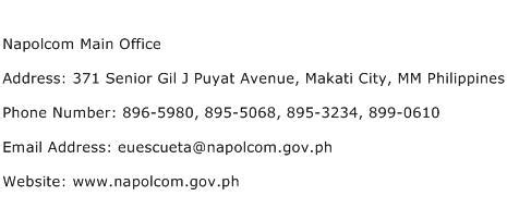 napolcom main office address